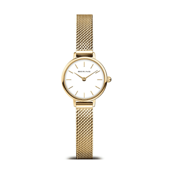 Bering Classic Polished Gold Ladies Watch 11022-334