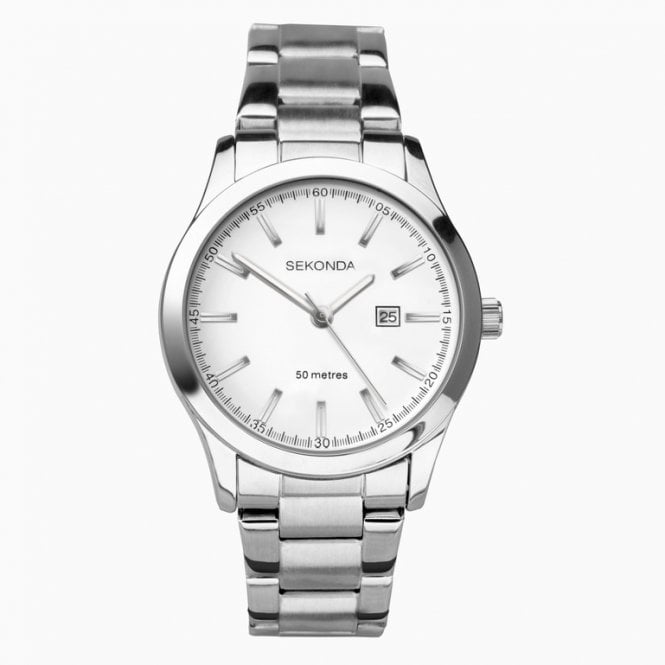 Sekonda Watches Sekonda Mens Silver Date Watch 40363
