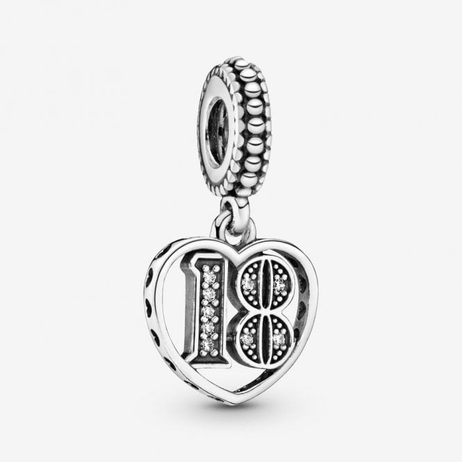 Pandora 18th Celebration Dangle Charm 797262CZ