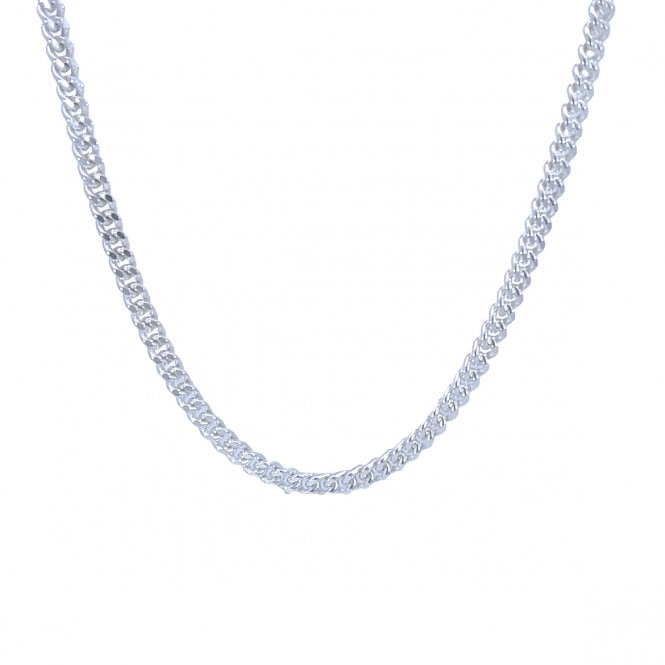 MCN Jewellery Silver Solid Curb Chain