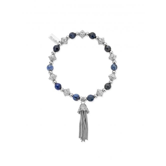 ChloBo Silver Compassion Sodalite Bracelet SBSBB598