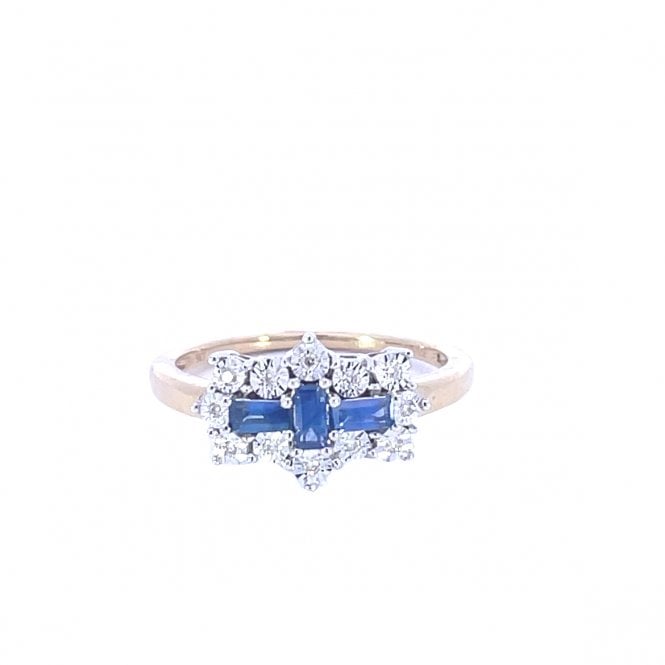 MCN Fine Jewellery Sapphire & Diamond Cluster Ring