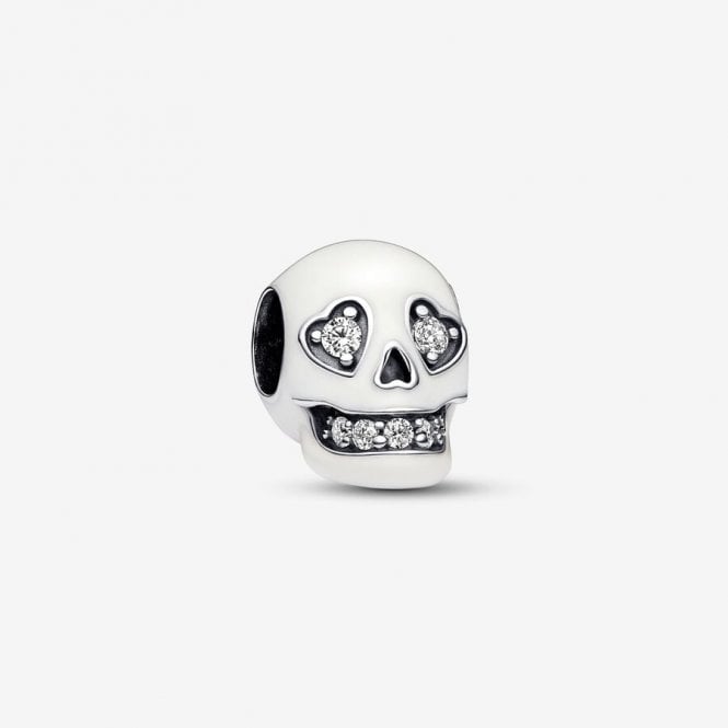 Pandora Glow-in-the-dark Sparkling Skull Charm 792811C01