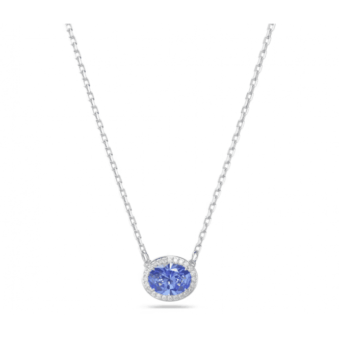 Swarovski Una Blue Rhodium Plated Necklace 5671809