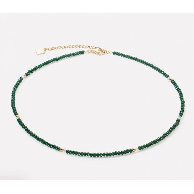 Coeur de Lion Little Twinkle Gold Green Necklace 2033100521