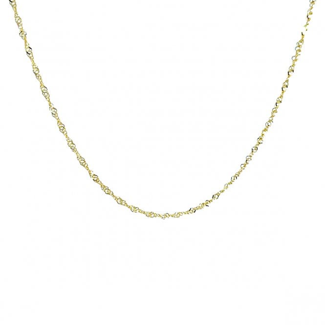 MCN Jewellery Gold Twisted Curb Necklace