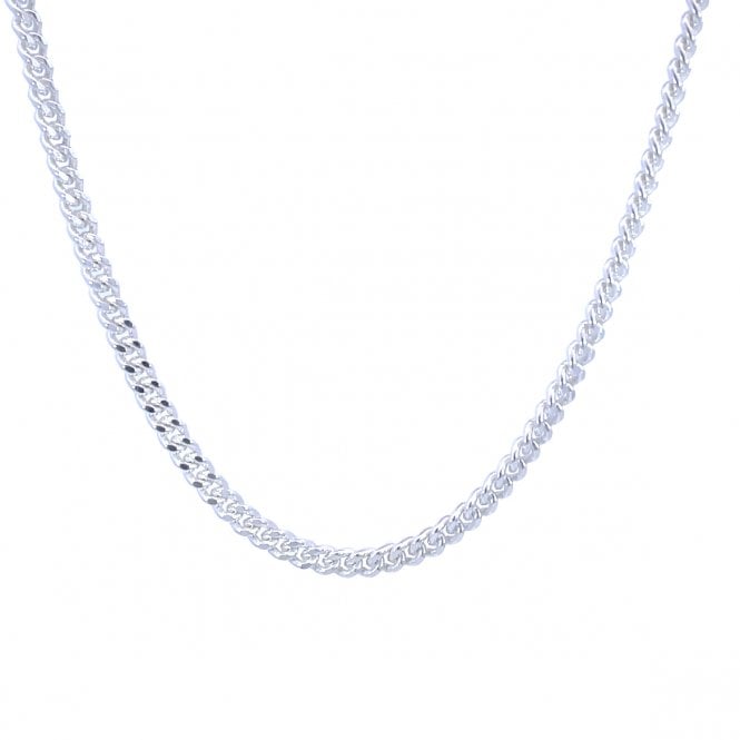 MCN Jewellery Silver Solid Curb Necklace