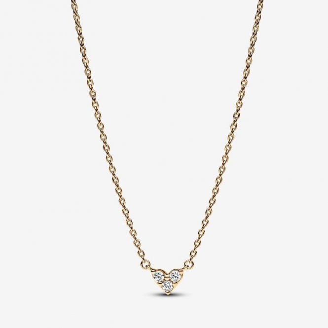 Pandora Triple Stone Heart Collier Necklace 363014C01-45
