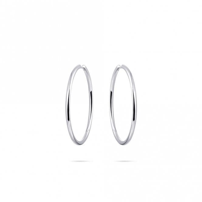 MCN Jewellery Large Silver Hoops