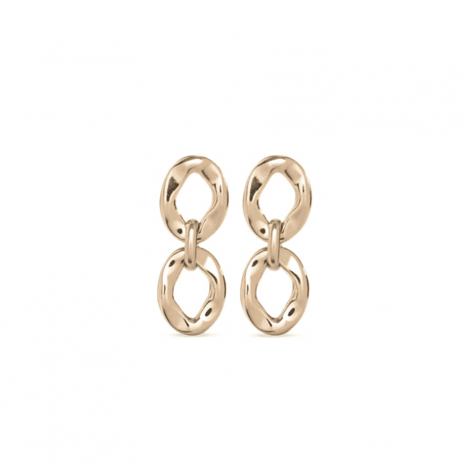 UNOde50 Gold Plated Groovy Earrings PEN0931ORO0000U
