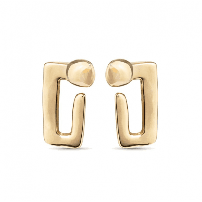 UNOde50 Gold Plated Unusual Earrings PEN0900ORO0000U