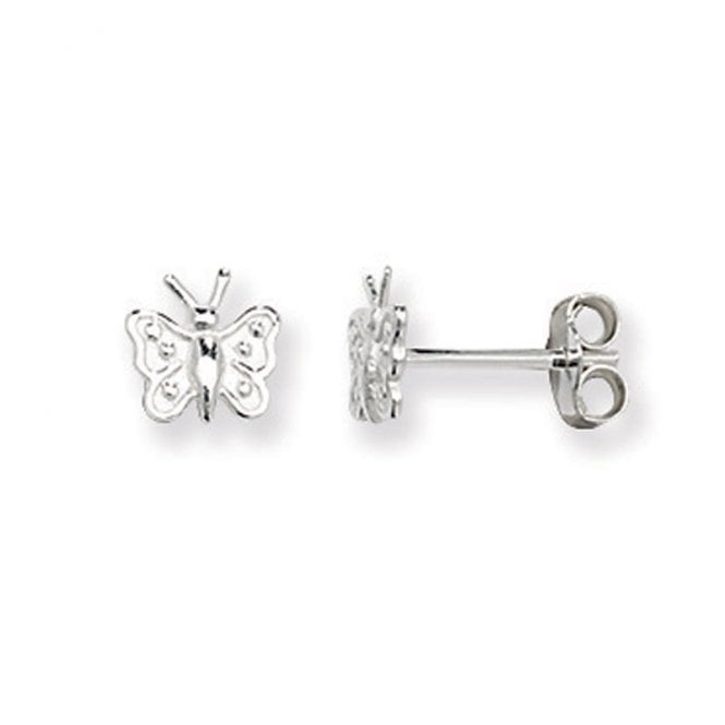 MCN Jewellery Silver Butterfly Stud Earrings