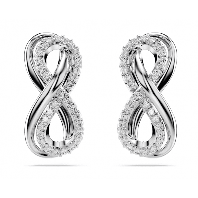 Swarovski Hyperbola Rhodium Plated Stud Earrings 5687269