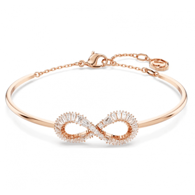 Swarovski Hyperbola Rose Gold-Tone Plated Bangle 5679443
