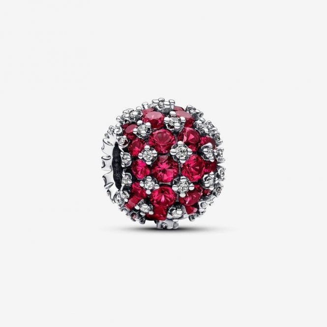 Pandora Sparkling Pavé Round Pink Charm 792630C03