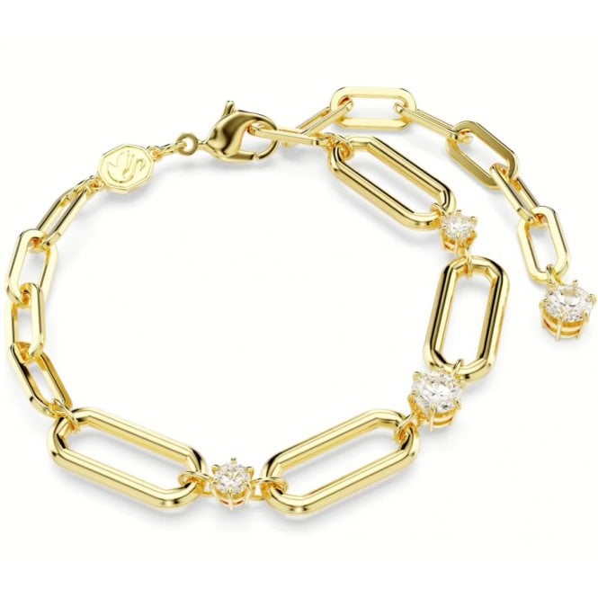 Swarovski Constella Gold Tone Chain Bracelet 5683359