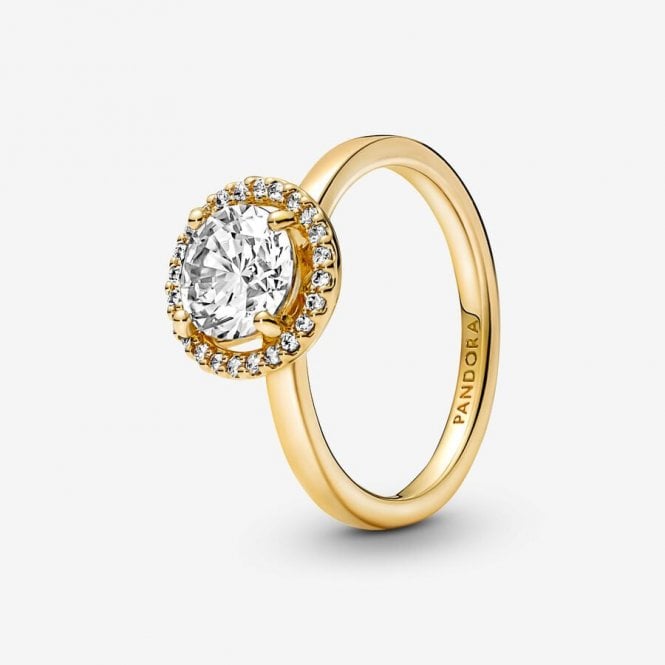 Pandora Sparkling Round Halo Ring 161234C01