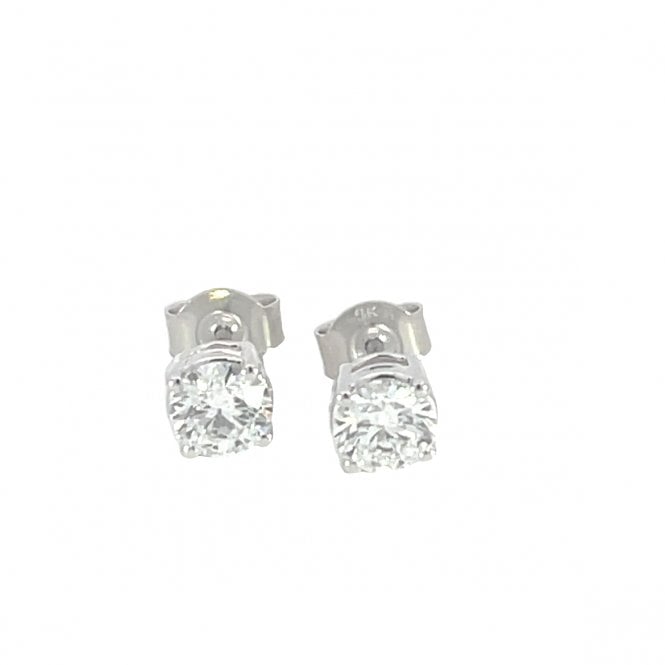 MCN Fine Jewellery White Gold 1CT Lab Grown Diamond Earrings