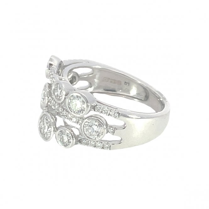 MCN Fine Jewellery White Gold 1.60CT Lab Grown Diamond Planet Ring