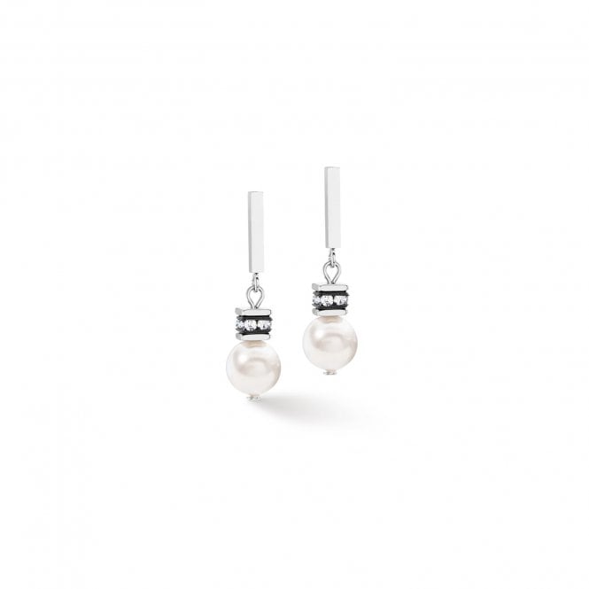 Coeur de Lion GeoCUBE Iconic Pearl Mix Earrings 4081211417