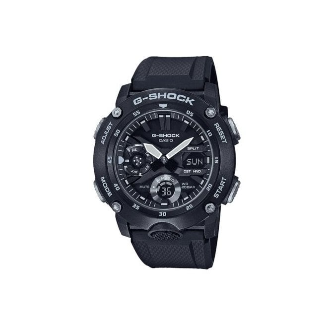 Casio G-Shock G Shock Carbon Core Chronograph Black Watch GA-2000S-1AER