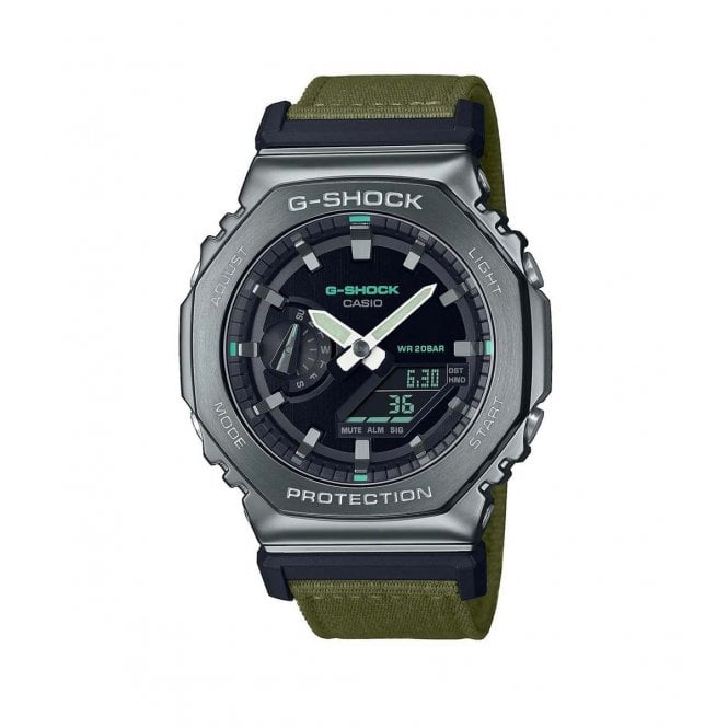 Casio G-Shock Mens G-Shock Khaki Utility Metal Collection Watch GM-2100CB-3AER