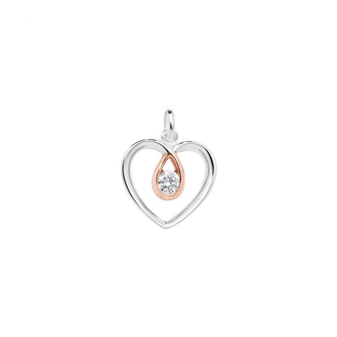 MCN Jewellery Two Tone Heart Pendant SP362C