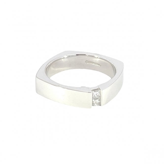 MCN Fine Jewellery Diamond Ring Princess Cut Gents Band