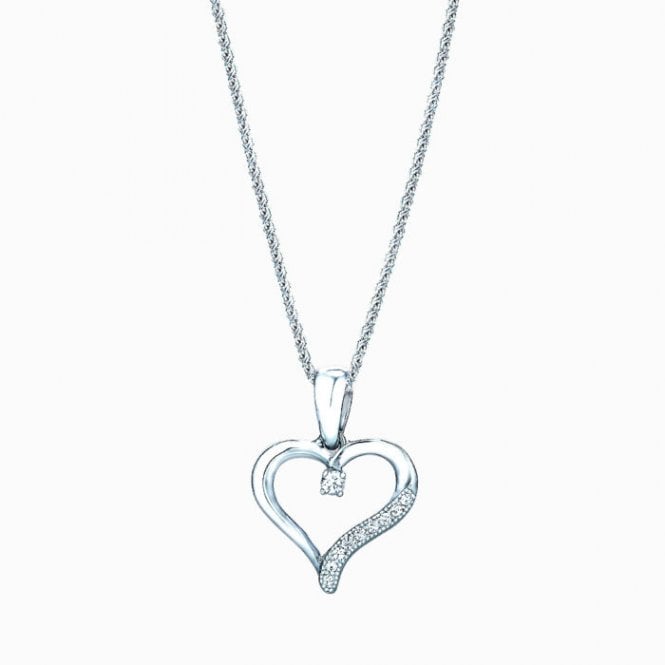 REAL EFFECT Sparkling Heart Necklace