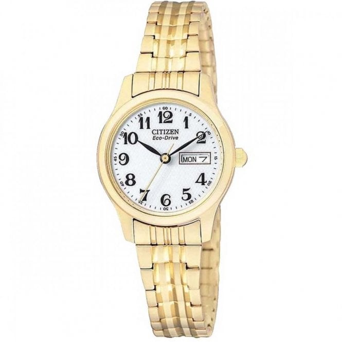 Citizen Watches Citizen Corso Gold Tone Expandable Bracelet Watch EW3152-95A