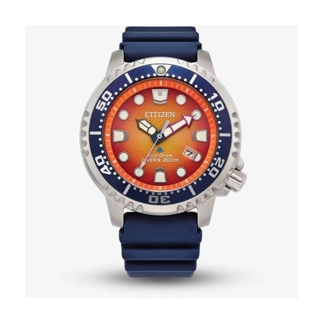Citizen Watches Citizen Promaster Diver Eco-Drive Blue Watch BN0169-03X