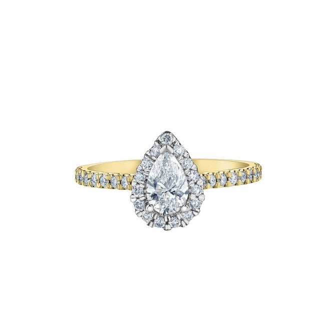 MCN Fine Jewellery Lab Grown Diamond Pear Cut Cluster Ring