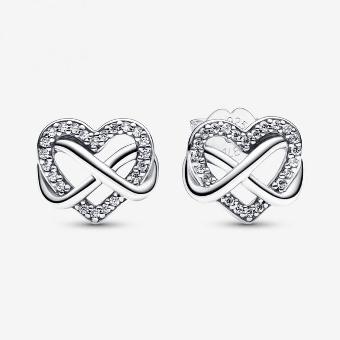 Pandora Sparkling Infinity Heart Earrings 292667C01