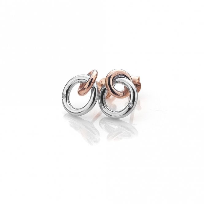 Hot Diamonds Eternal Earrings - Rose Gold Plate DE309