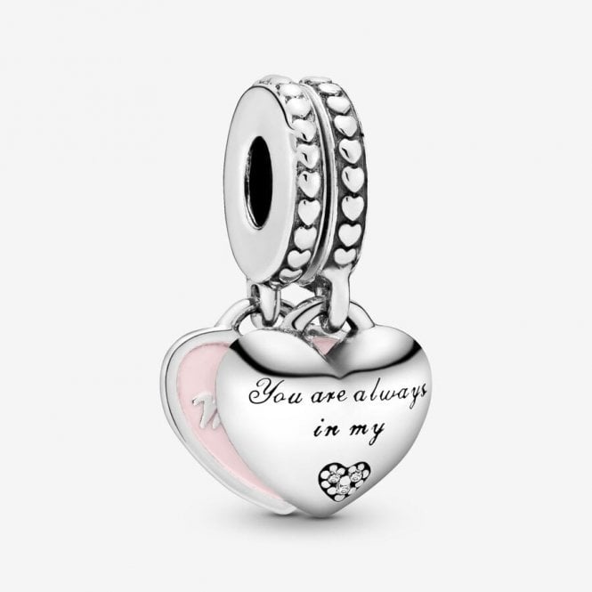 Pandora Mother & Daughter Hearts Dangle Charm 792072EN40