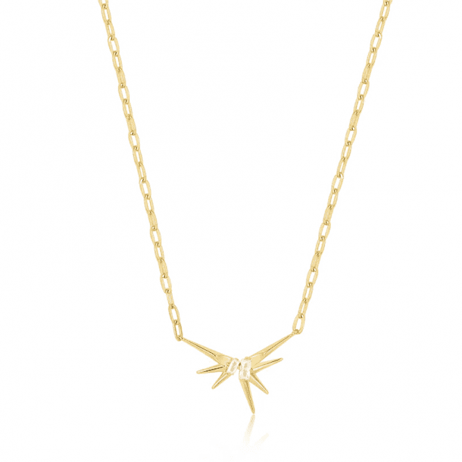 Ania Haie Gold Sparkle Spike Pendant Necklace N053-01G