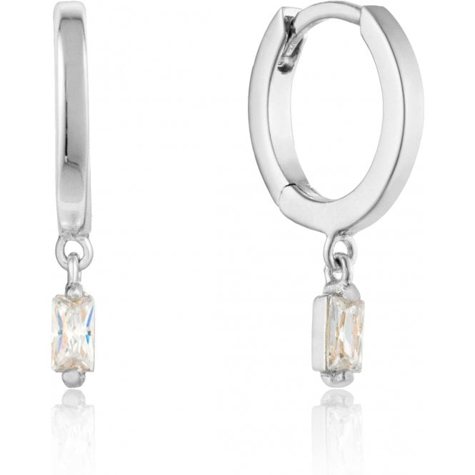 Ania Haie Silver Glow Huggie Hoops E018-09H