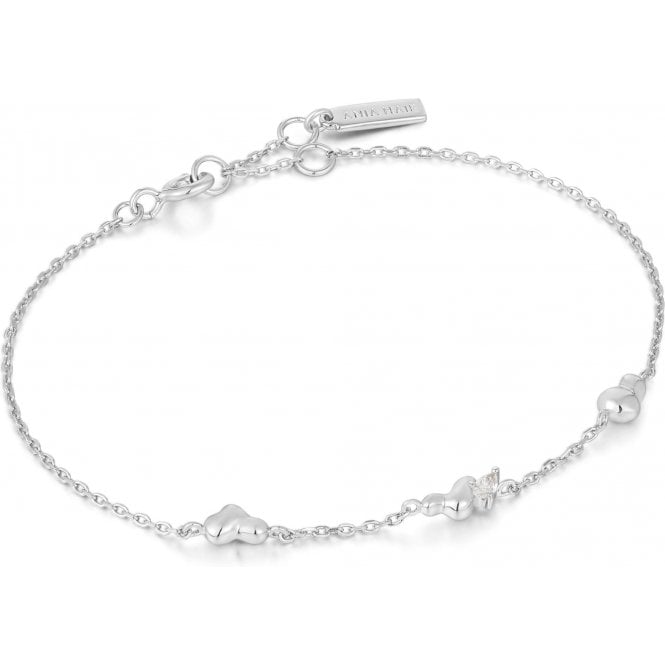 Ania Haie Silver Twisted Wave Chain Bracelet B050-01H
