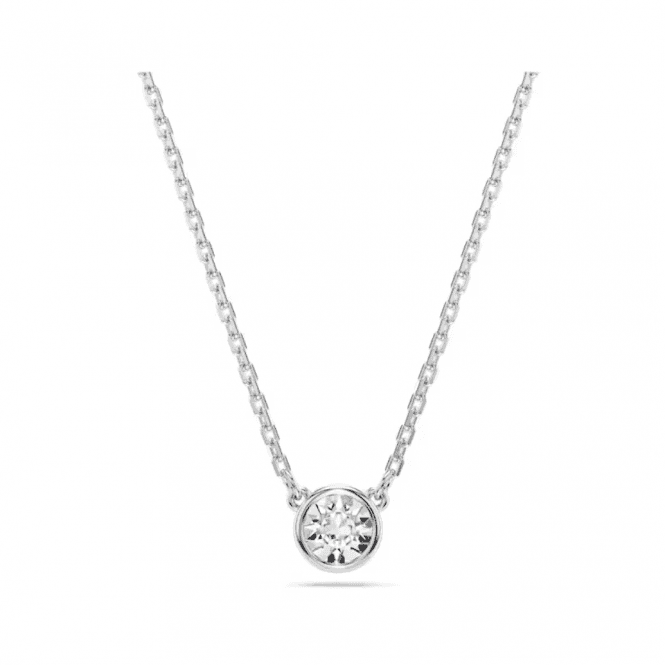 Swarovski Round Cut Rhodium Plated Imber Pendant 5696039
