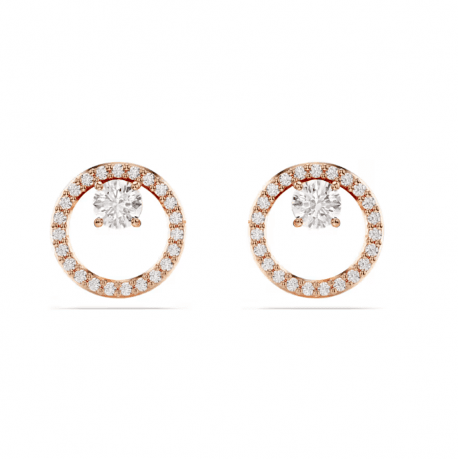 Swarovski Constella Rose Gold-Tone Plated Stud Earrings 5692263
