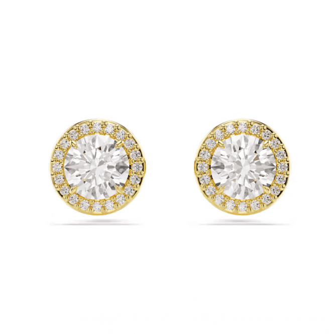 Swarovski Gold-Tone Plated Una Stud Earrings 5686637