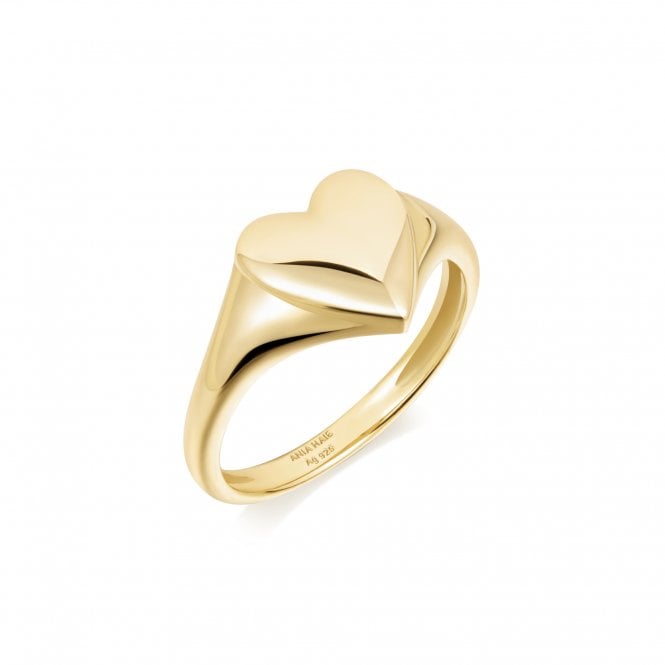 Ania Haie Gold Love Signet Ring R057-02G