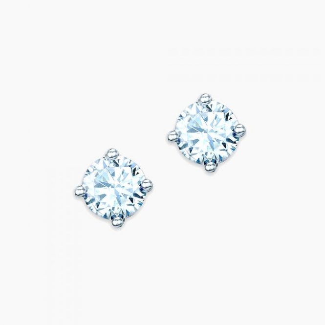 REAL EFFECT Cubic Zirconia Stud Earrings RE150RDCZ