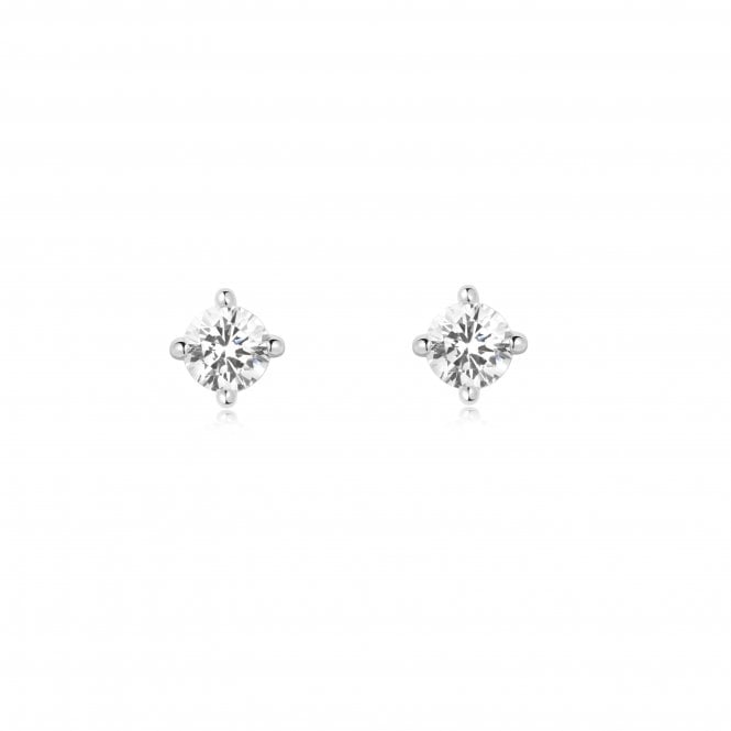 Ania Haie Silver Solitaire Studs E057-01H