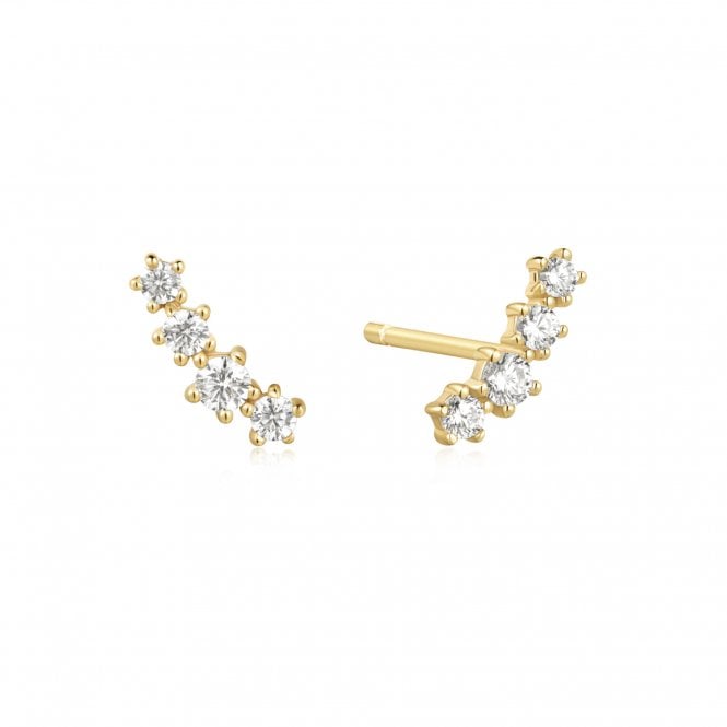Ania Haie Gold Sparkle Climber Studs E056-02G
