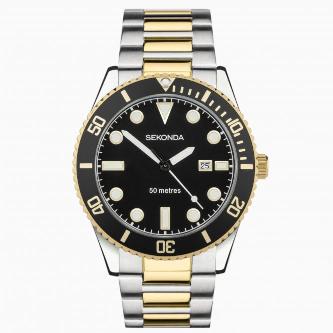 Sekonda Watches Sekonda Ocean Two Tone Alloy Case Men's Watch 30139