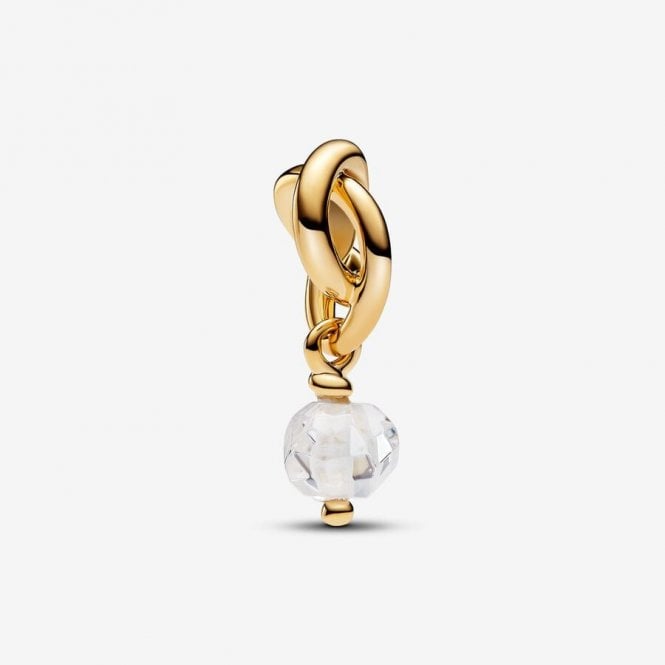 Pandora April Birthstone Eternity Dangle Charm 763462C04