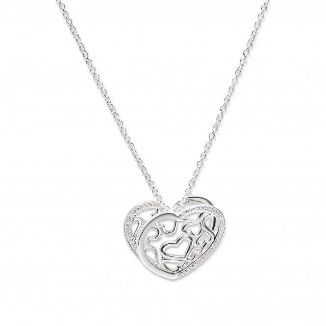 Unique Jewellery Unique & Co Silver Openwork Heart Necklace MK782SIL
