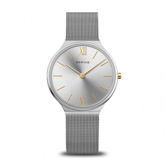 Bering Ultra Slim Brushed Silver Ladies Watch 18434-010