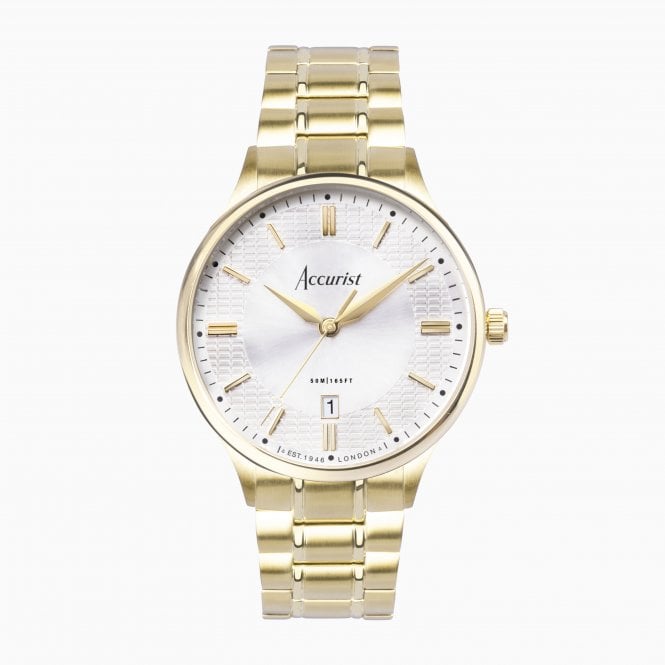 Accurist Watches Accurist Classic Gold Stainless Steel Bracelet Watch 73008